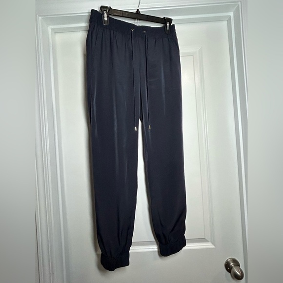 Michael Kors Black Track Pants with Elastic Waistband - Picture 1 of 4